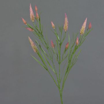 Branche décorative Trèfle EUTIN avec des fleurs, vieux rose-vert, 80cm