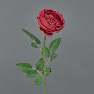 Rose en tissu THYRI, rouge, 65cm