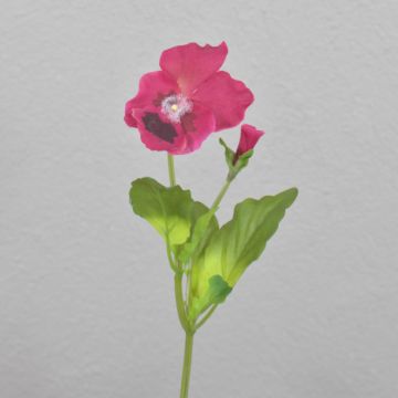 Pensée artificielle MELINDA, fuchsia, 20cm, 5x7cm