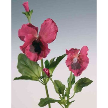 Pensée artificielle MELINDA, rose fuchsia, 30cm