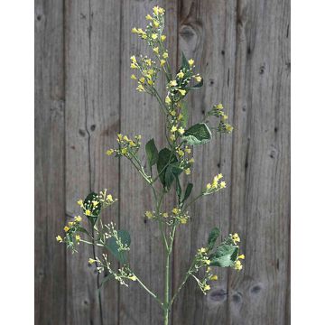 Fleur Brassica artificielle CATHLEEN, jaune, 75cm, Ø0,5cm