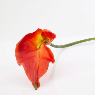 Faux Calla CRISTINA, orange, 105cm, 14x27cm
