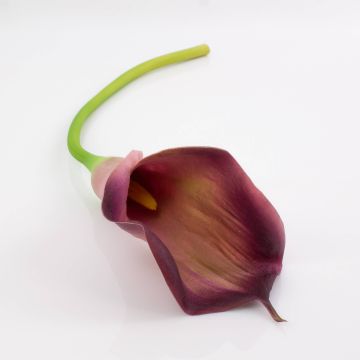 Faux Calla TERESA, violet, 70cm, 10x18cm