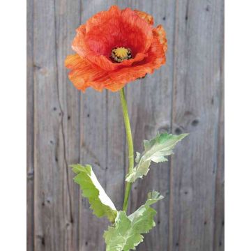 Fleur artificielle Coquelicot ESILA, orange, 80cm