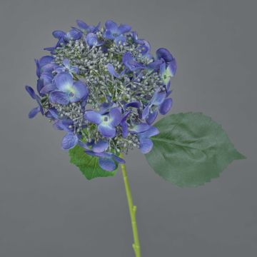 Fleur artificielle Hortensia CALESA, bleu foncé, 50cm