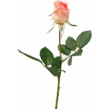 Fausse rose HOLLY, rose, 35cm, Ø4cm