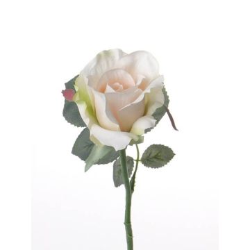Rose en soie ELLI, crème-rose, 30cm, Ø6cm