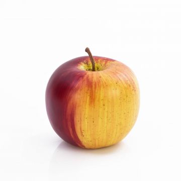 Fausse Pomme ADALBERO, rouge-jaune, 8cm, Ø8cm