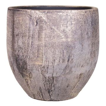 Pot à plantes en céramique AETIOS dégradé, or-marron, 34cm, Ø34cm