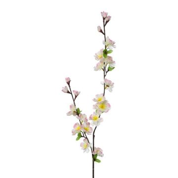 Branche artificielle de cerisier du Japon SLORIX avec des fleurs, rose-blanc, 85cm