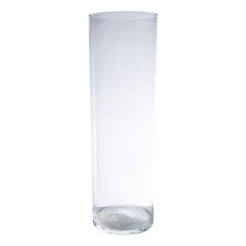 Vase cylindrique SANSA EARTH, transparent, 50cm, Ø15cm