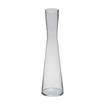 Vase à fleurs étroit SYRMA en verre, transparent, 50cm, Ø12cm