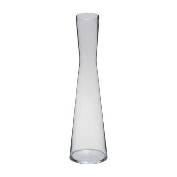 Vase à fleurs étroit SYRMA en verre, transparent, 60cm, Ø14,5cm