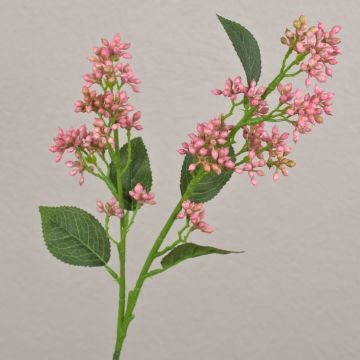 Branche de boule de neige décorative LABIBA avec des bourgeons, rose, 60cm