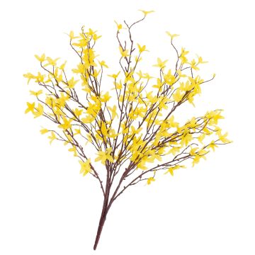 Buisson de forsythia artificiel LOVIS, avec fleurs, jaune, 60cm