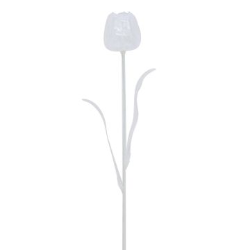 Tulipe en plastique ISHITA, aspect verre, 12 pièces, transparent, 60cm