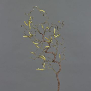 Branche de noisetier artificielle XANCHO, chatons, brun, 65cm