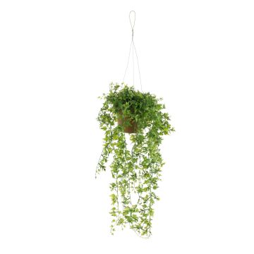 Panier suspendu avec lierre artificiel JOHANNA, pot décoratif, vert, 50cm