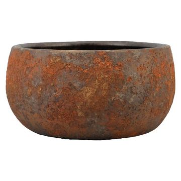 Coupe de plantes en céramique OLEG, brun rouille, 14cm, Ø29cm