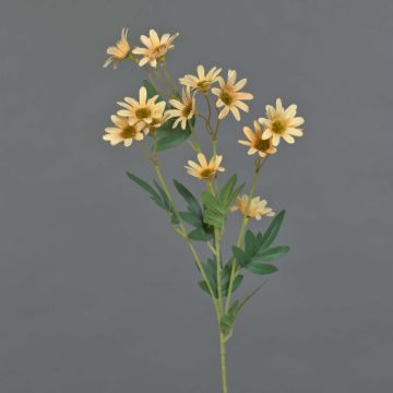 Marguerite artificielle FENAS, jaune-orange, 65cm