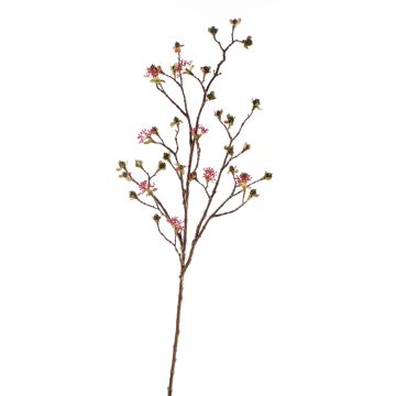 Branche d'érable artificiel JOACHIM, fleurs, rose-vert, 110cm