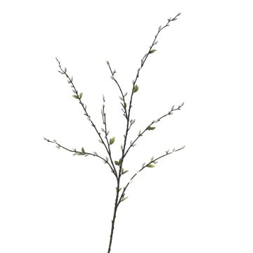 Branche de saule artificielle WALDEMAR, avec fleurs, brun, 120cm