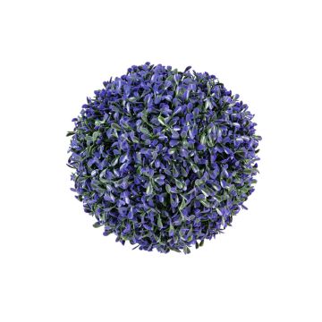 Boule de buis artificiel FRITZ, violet-vert, Ø22cm