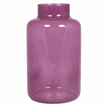 Vase de table en verre SIARA, rose-transparent, 25cm, Ø15cm
