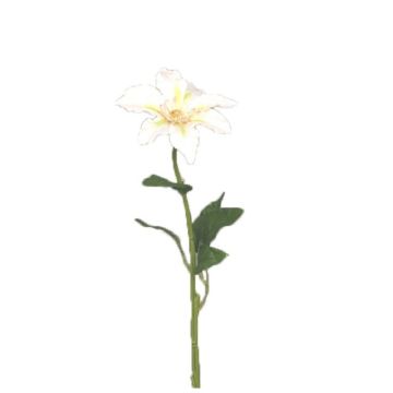 Fleur artificielle Clématite JINJIN, crème, 50cm