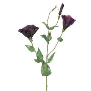 Fleur artificielle Lisianthus FEIYUN, violet foncé, 85cm