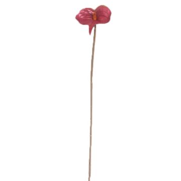Fleur artificielle Anthurium FEIWU, rouge bourgogne, 65cm