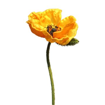 Fleur artificielle coquelicot ANKANG, orange-jaune, 70cm