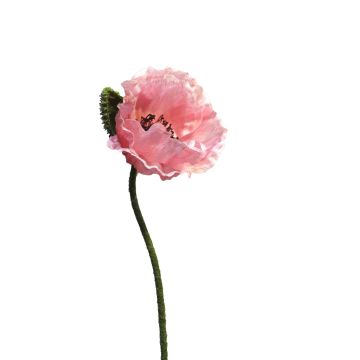 Fleur artificielle coquelicot ANKANG, rose, 70cm