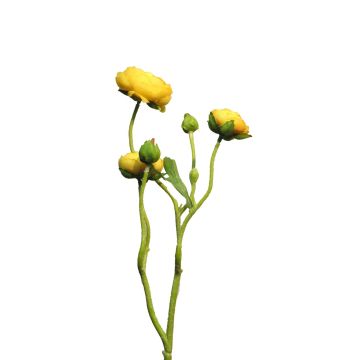 Fleur artificielle renoncule JIXIANG, jaune, 50cm