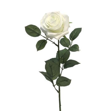Rose artificielle KAILIN, blanc, 65cm
