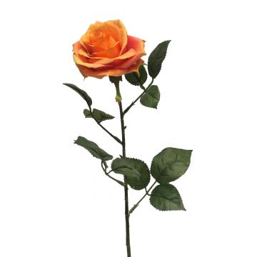 Rose artificielle KAILIN, orange, 65cm