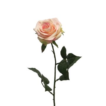 Rose artificielle KAILIN, rose-crème, 65cm