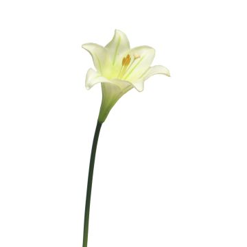 Fleur de lys de Pâques artificielle XINGWANG, crème, 45cm