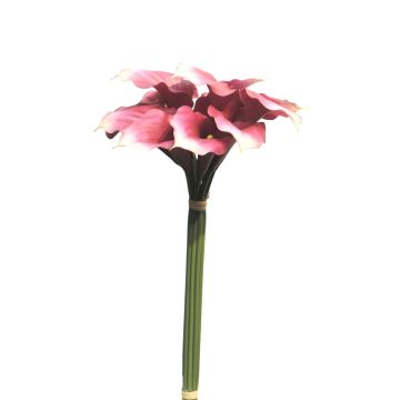 Bouquet de calla artificiel YONGHENG, mauve-crème, 45cm