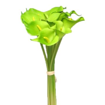 Bouquet artificiel de callas SHINIAN, vert clair, 35cm
