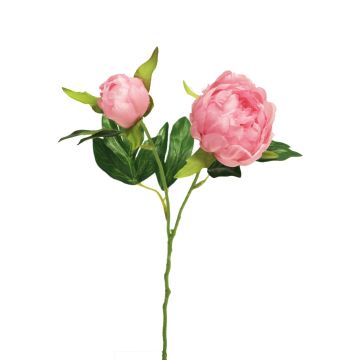 Fleur artificielle pivoine YIXUAN, rose, 40cm