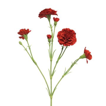 Fleur artificielle œillet AHONG, rouge, 60cm