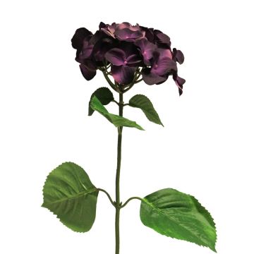 Fleur artificielle Hortensia MEITAO, violet foncé, 70cm