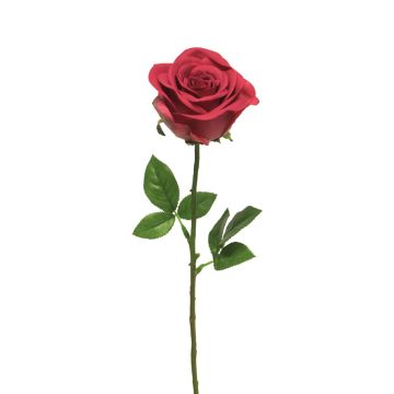 Rose artificielle RUYUN, fuchsia, 45cm