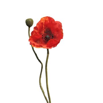 Fleur artificielle coquelicot YILAN, rouge, 60cm