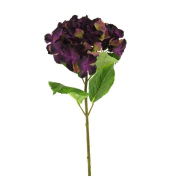 Fausse fleur Hortensia YUMEI, violet foncé, 60cm