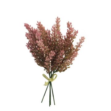 Bouquet de bruyère artificiel LINGXIN, fuchsia, 25cm