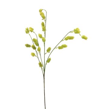 Branche artificielle de houblon SHUOLIAN avec fleurs, vert-jaune, 90cm