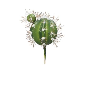 Faux cactus 'belle-mère' QINGYA sur piquet, vert, 15cm