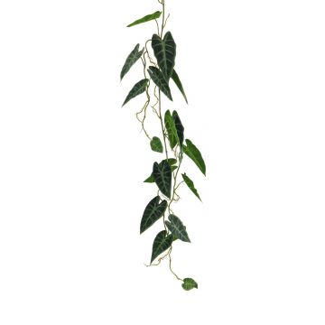 Guirlande artificielle d'Alocasia Sanderiana NAZIHE, vert, 105cm